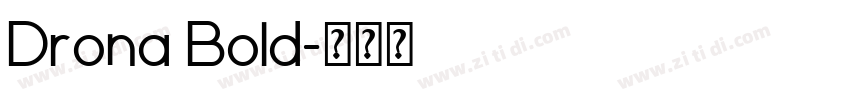 Drona Bold字体转换